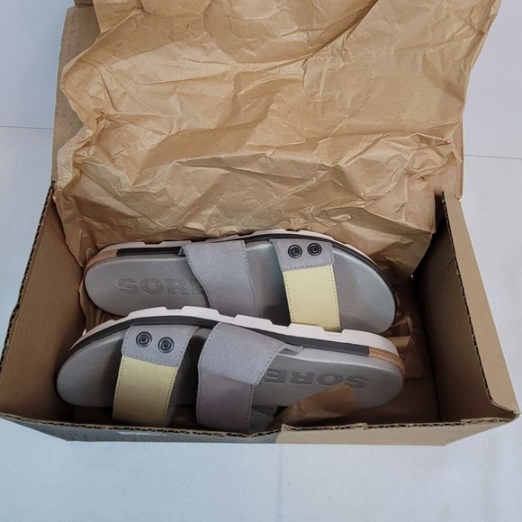 Sorel Torpeda Slide II Sandals Women's Dove Zest NL2499-081 US Size 9 NIB - Picture 10 of 12